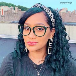 Dalton Cat Eye Dark Green Glasses9