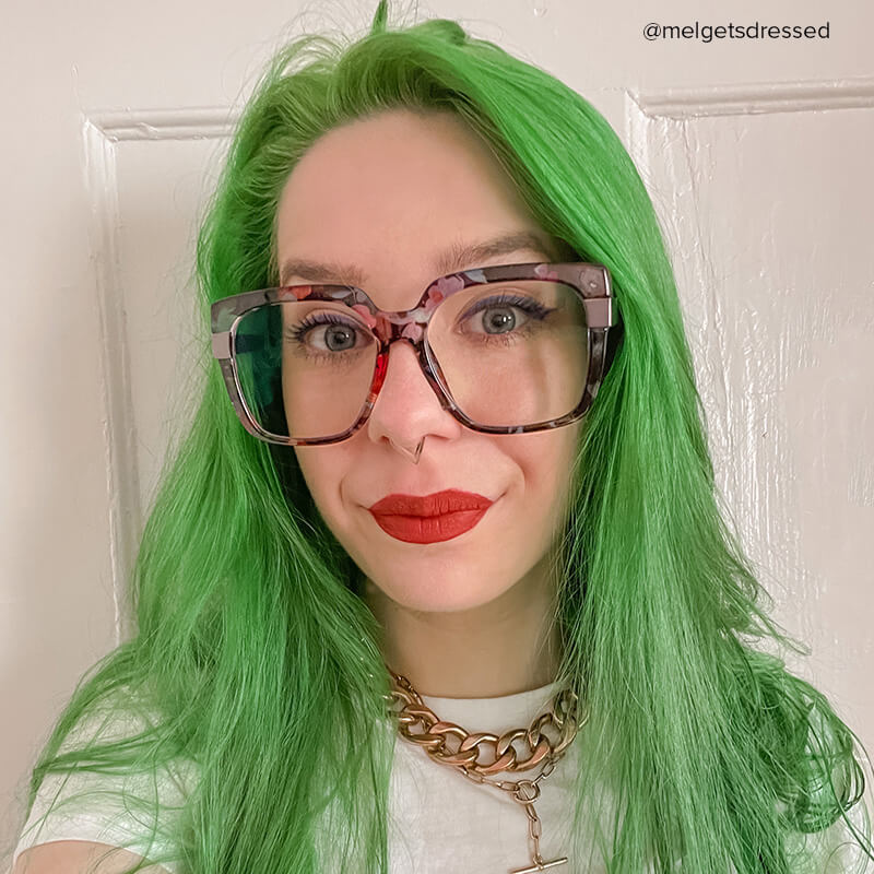 Reeves Square Floral Glasses | ZEELOOL Canada5