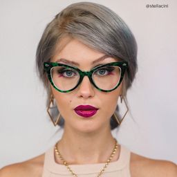 Colla Cateye Green-Floral Glasses7