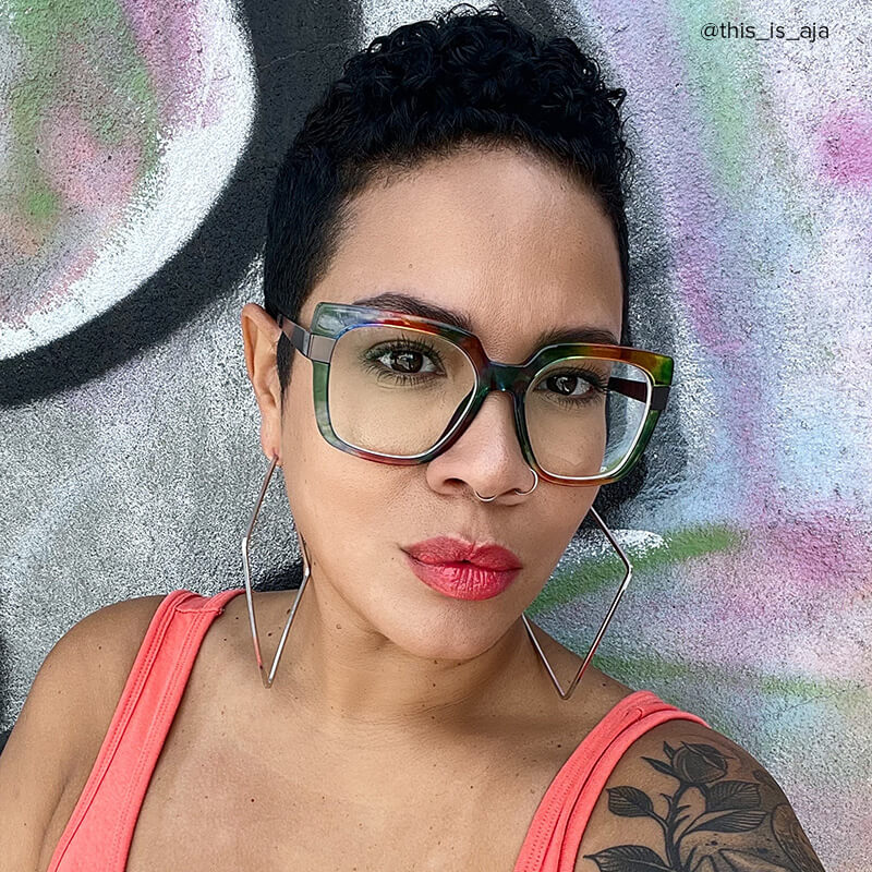 Yaida Square Multicolor Glasses4