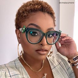 Miguel Cateye Dark-Green Glasses4