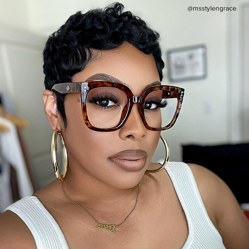 Ebony Square Tortoise Glasses6