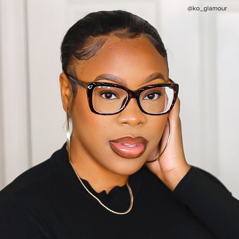 Edna Cat-eye Yellow-Tortoise Eyeglasses and Glasses Frames8