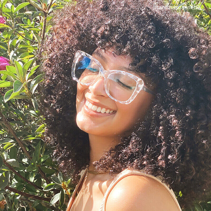 Edna Cateye Crystal Frame Glasses | ZEELOOL Canada6