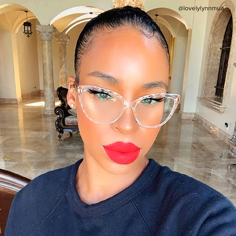 Lucas Cat Eye Glasses with Crystal Frames | ZEELOOL Canada6