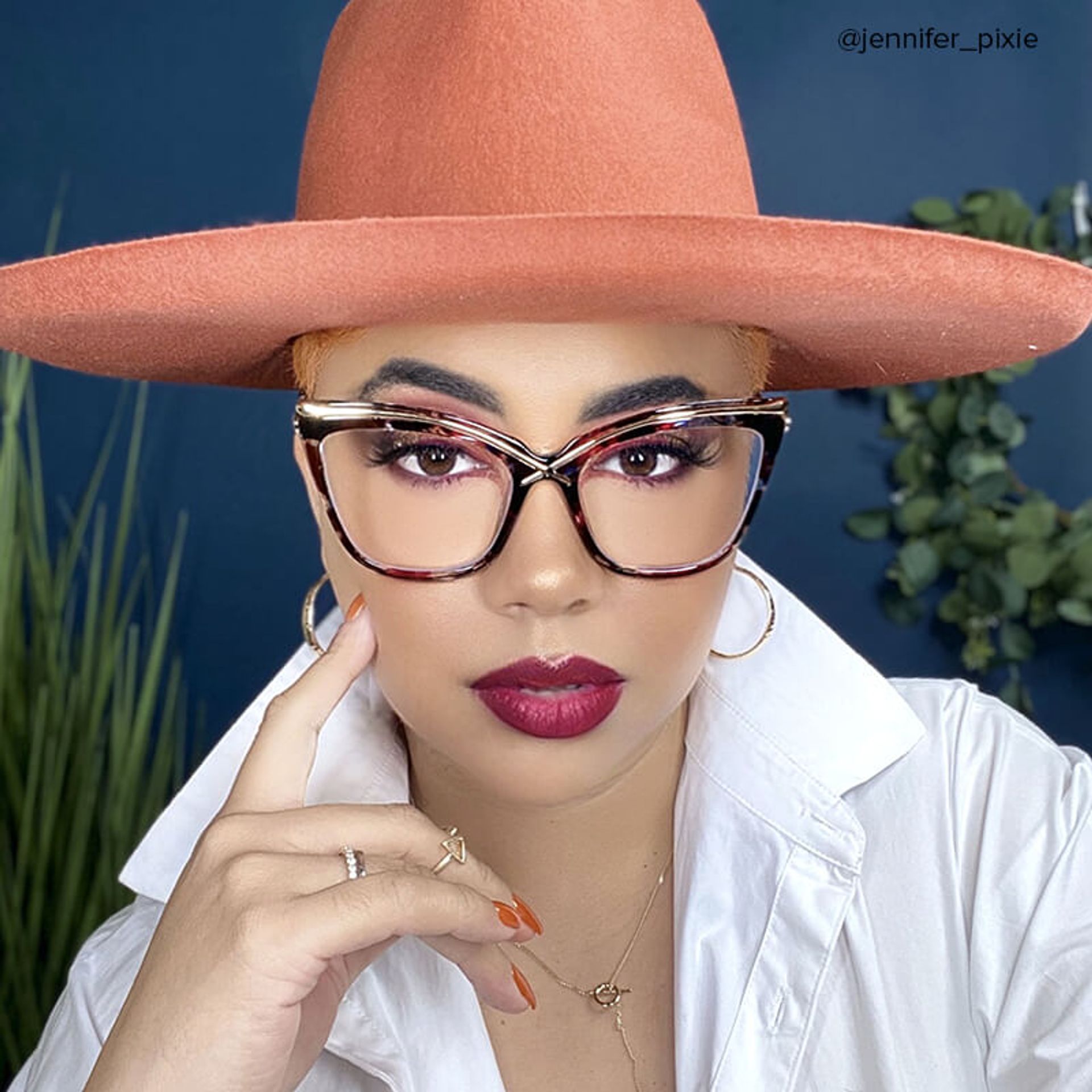 Winston Butterfly Floral Frame Eyeglasses | Zeelool8