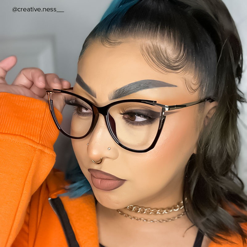 Yomary Black Cateye Frame Glasses | ZEELOOL Canada9