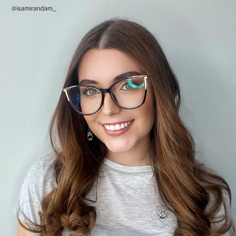 Yomary Black Cateye Frame Glasses | ZEELOOL Canada10