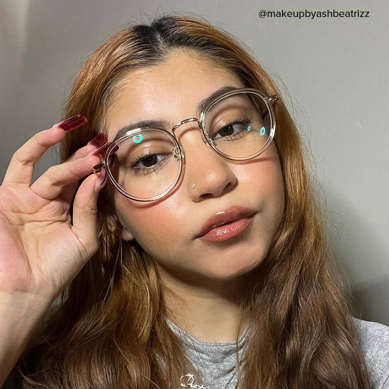 Yahya Round Gold-Clear Glasses | ZEELOOL Canada8