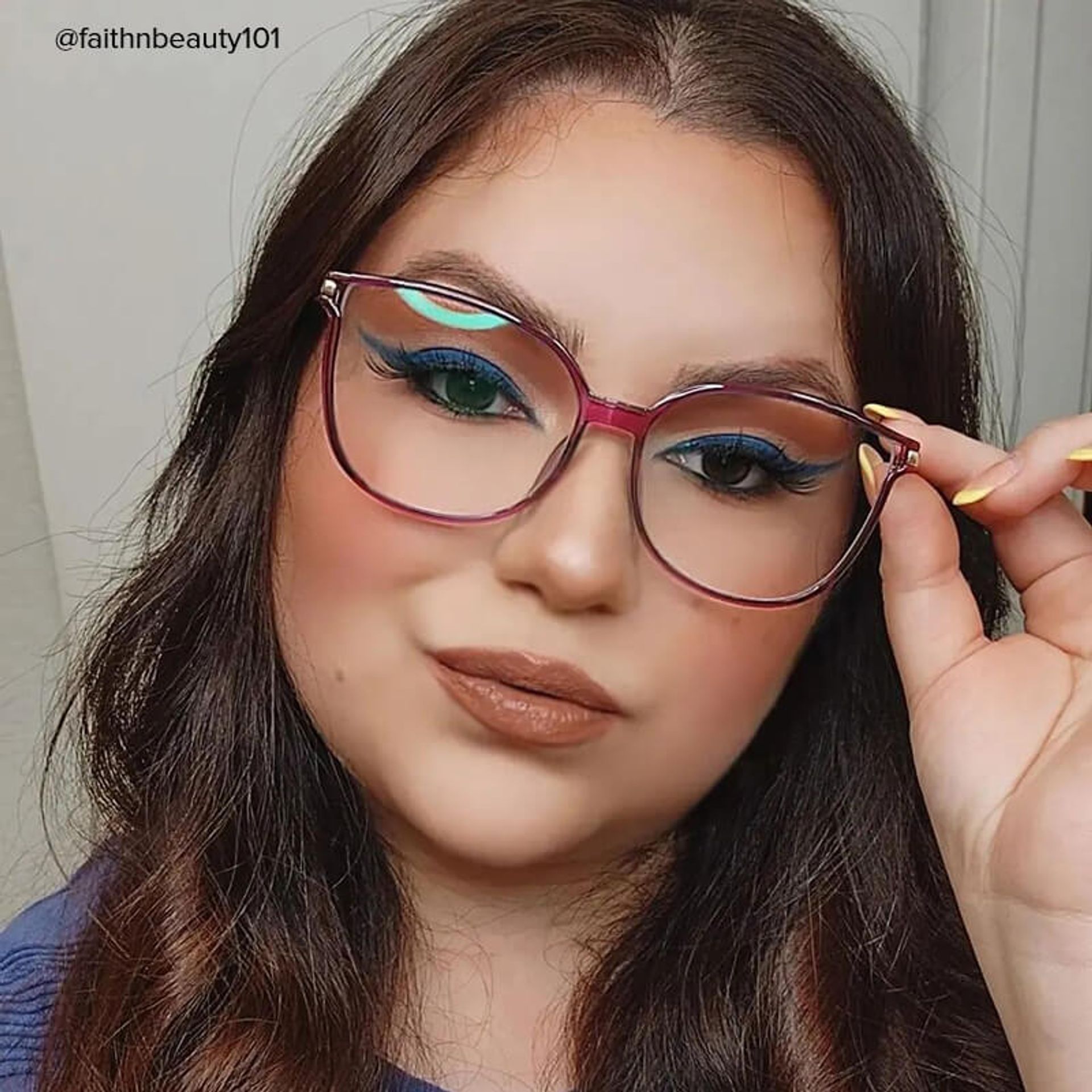 Rodz Square Purple Frame Glasses | Zeelool8