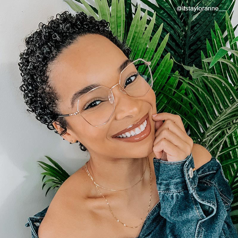 Bivins Geometric Gold Thin Frame Glasses | ZEELOOL Canada6