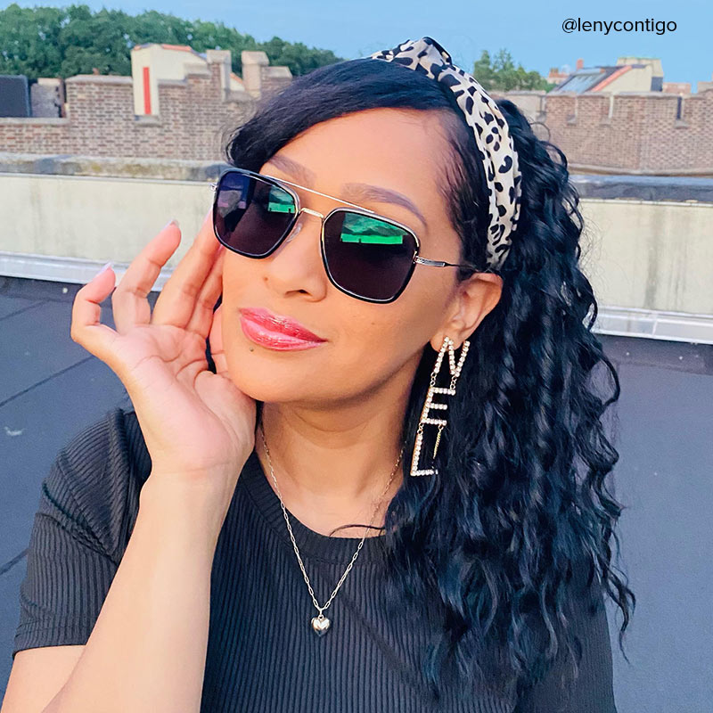 Nayeli Aviator Black-Silver Glasses | ZEELOOL Canada6