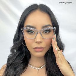 Juliet Cateye Light Blue Glasses5