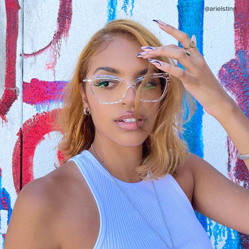 Juliet Clear Cateye Frame Glasses | ZEELOOL Canada7