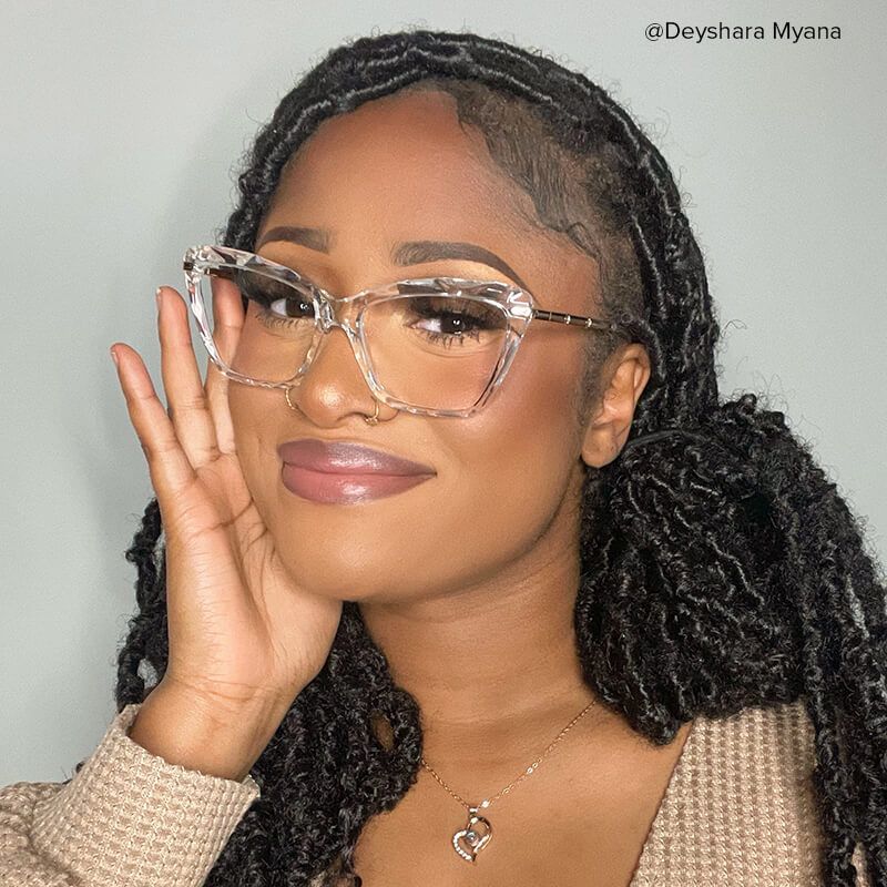 Juliet Clear Cateye Frame Glasses | ZEELOOL Canada6