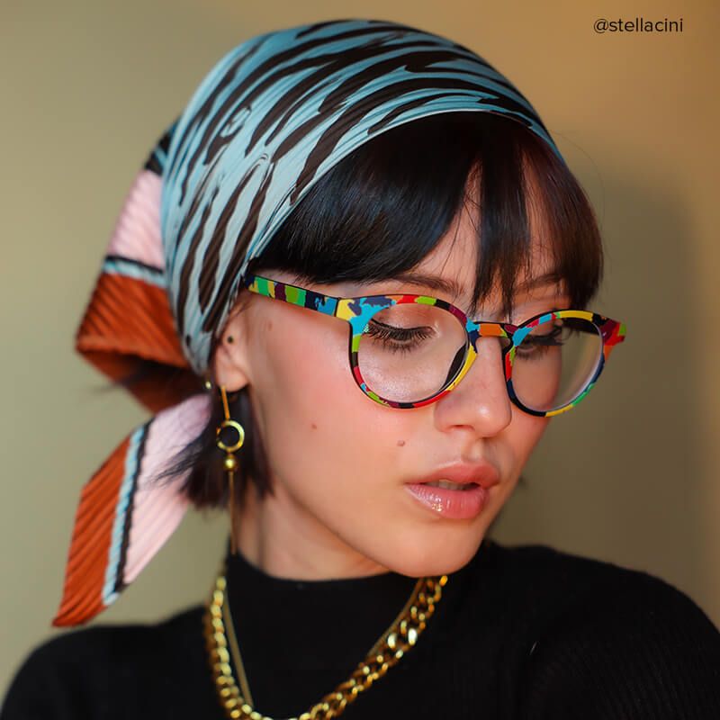 Street-Artist Round Colorful Funky Frame Glasses | ZEELOOL Canada6
