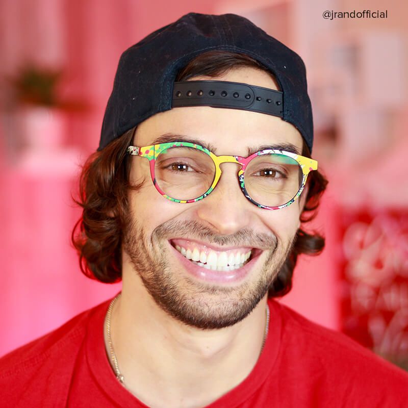 Street-Artist Round Colorful Frame Glasses | ZEELOOL Canada9