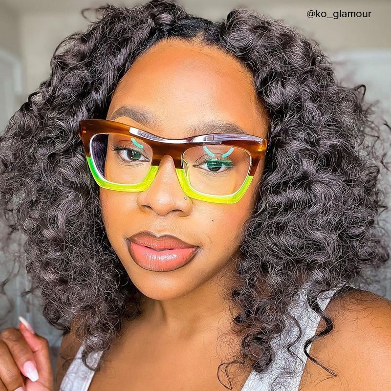 Benitez Square Green Frame Glasses | ZEELOOL Canada4