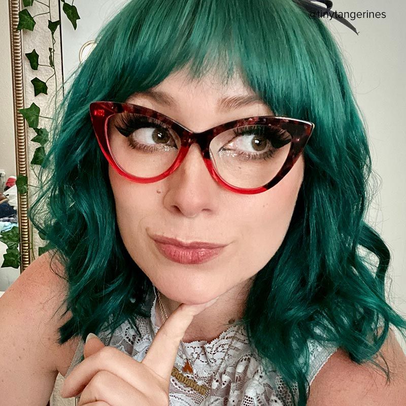 Maxine Cateye Red Glasses | ZEELOOL Canada5