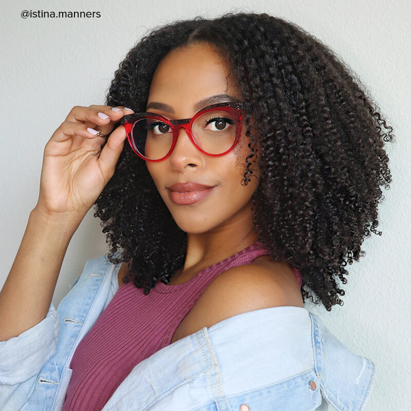 Lismary Cateye Pink Glasses6