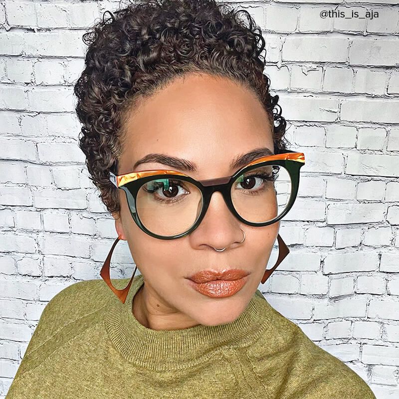 Lismary Cateye Green Glasses | ZEELOOL Canada6