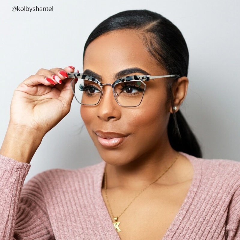 Tiffani Browline Light-Tortoise Glasses | ZEELOOL Canada5