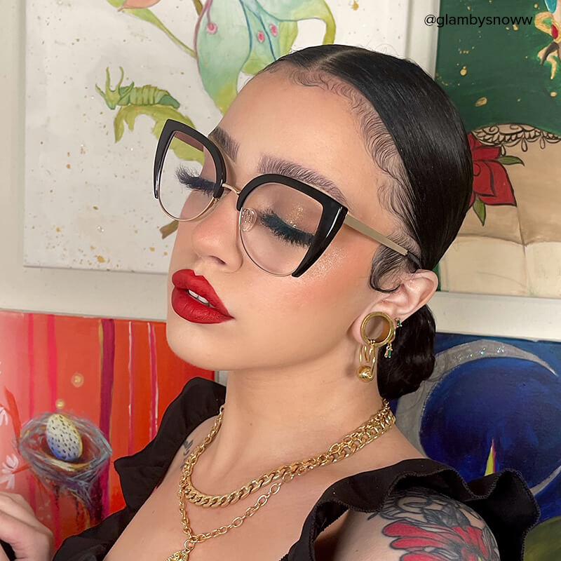 Brewer Cateye Black Glasses9