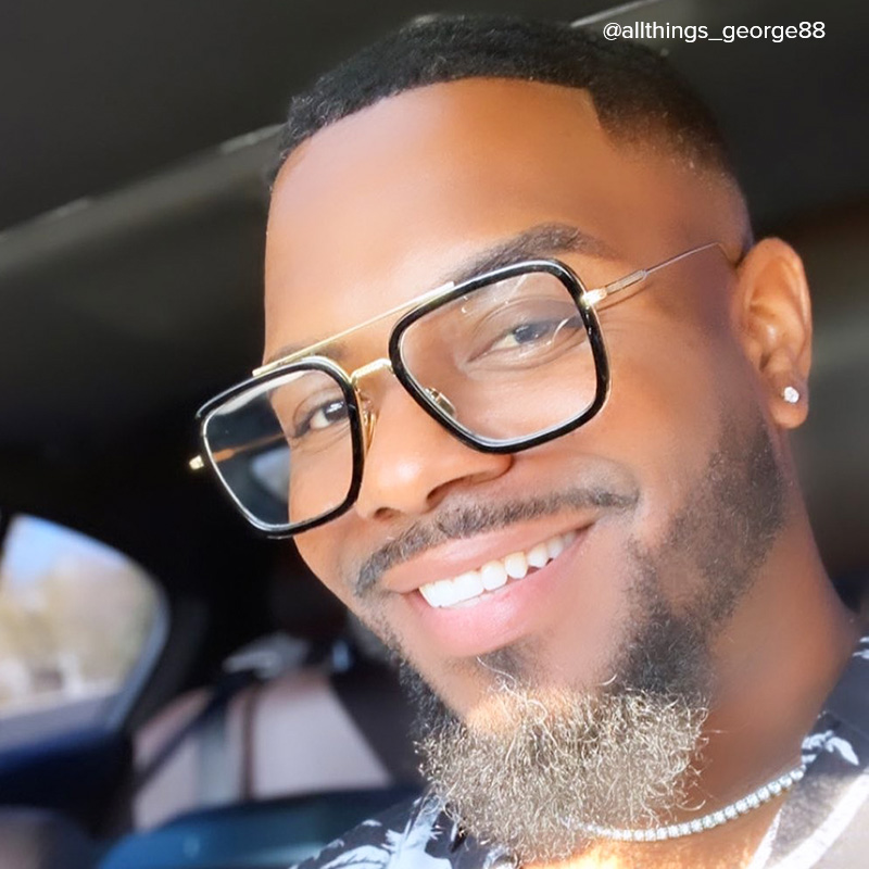 Gifford Aviator Black-Gold Glasses