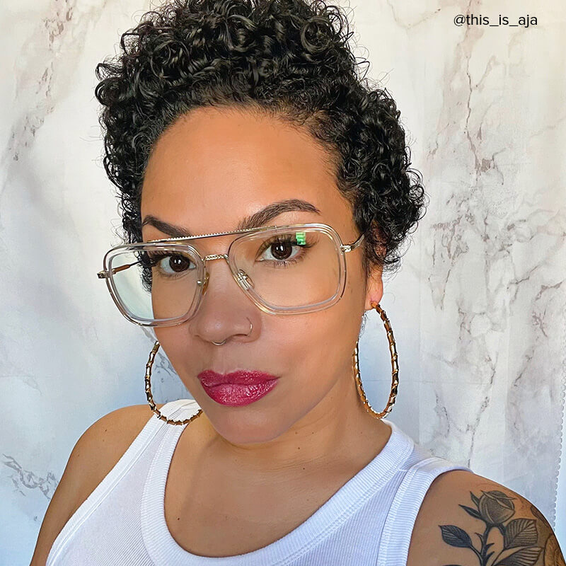 Gifford Aviator Crystal Frame Glasses | ZEELOOL Canada13