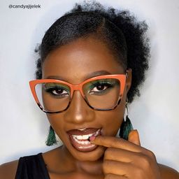 Awilda Cateye Red Glasses8