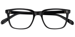 Lamont Rectangle Black Glasses3