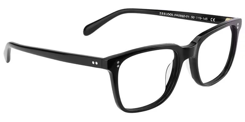 Lamont Rectangle Black Eyeglasses and Glasses Frames5