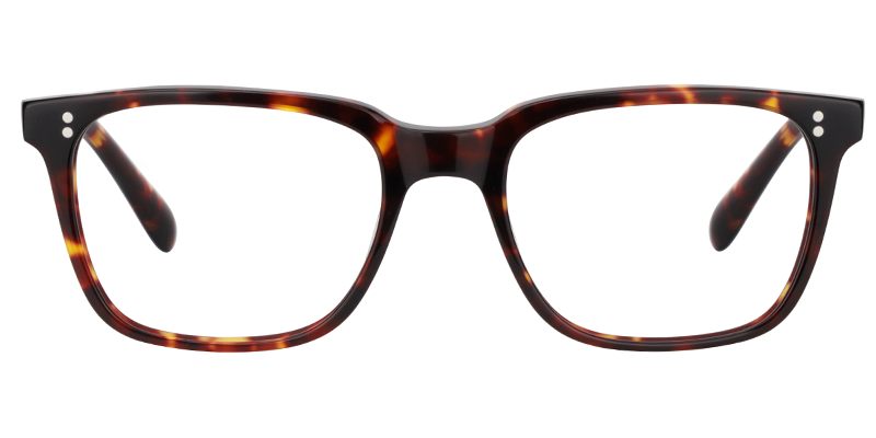 Lamont Rectangle Tortoise Frame Glasses | Zeelool1