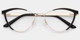 Sydney Cat Eye Black Glasses2