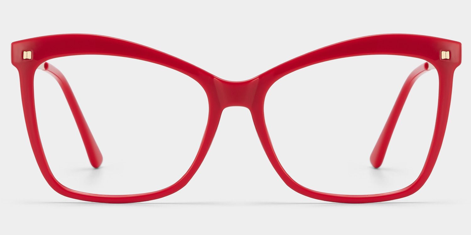 Isaebella Butterfly Red Eyeglasses and Thin Frames0