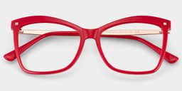 Isaebella Butterfly Red Glasses1