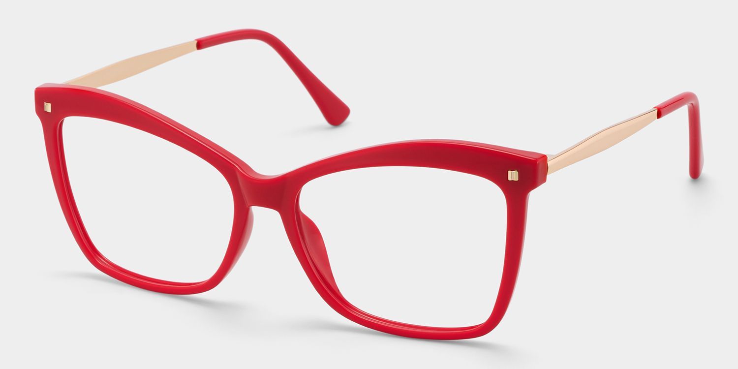 Isaebella Butterfly Red Eyeglasses and Thin Frames2