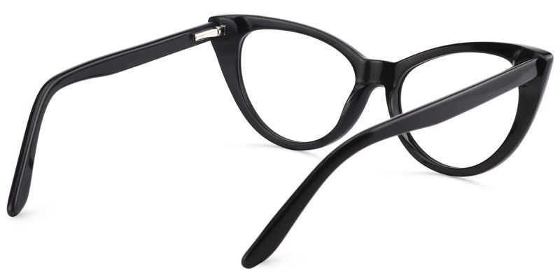 Jaden Cat-eye Black Eyeglasses and Glasses Frames4