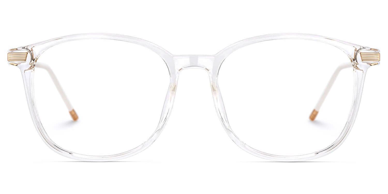 Clear Greene Square Eyeglasses and Glasses Frames1