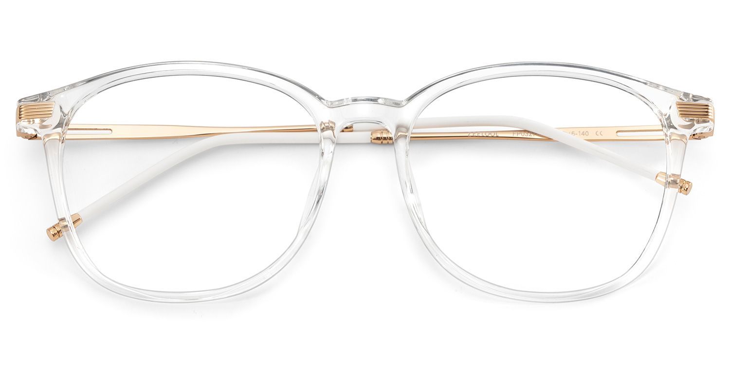 Clear Greene Square Eyeglasses and Glasses Frames2
