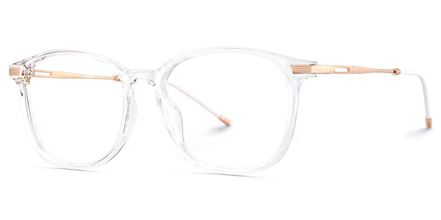 Clear Greene Square Eyeglasses and Glasses Frames3