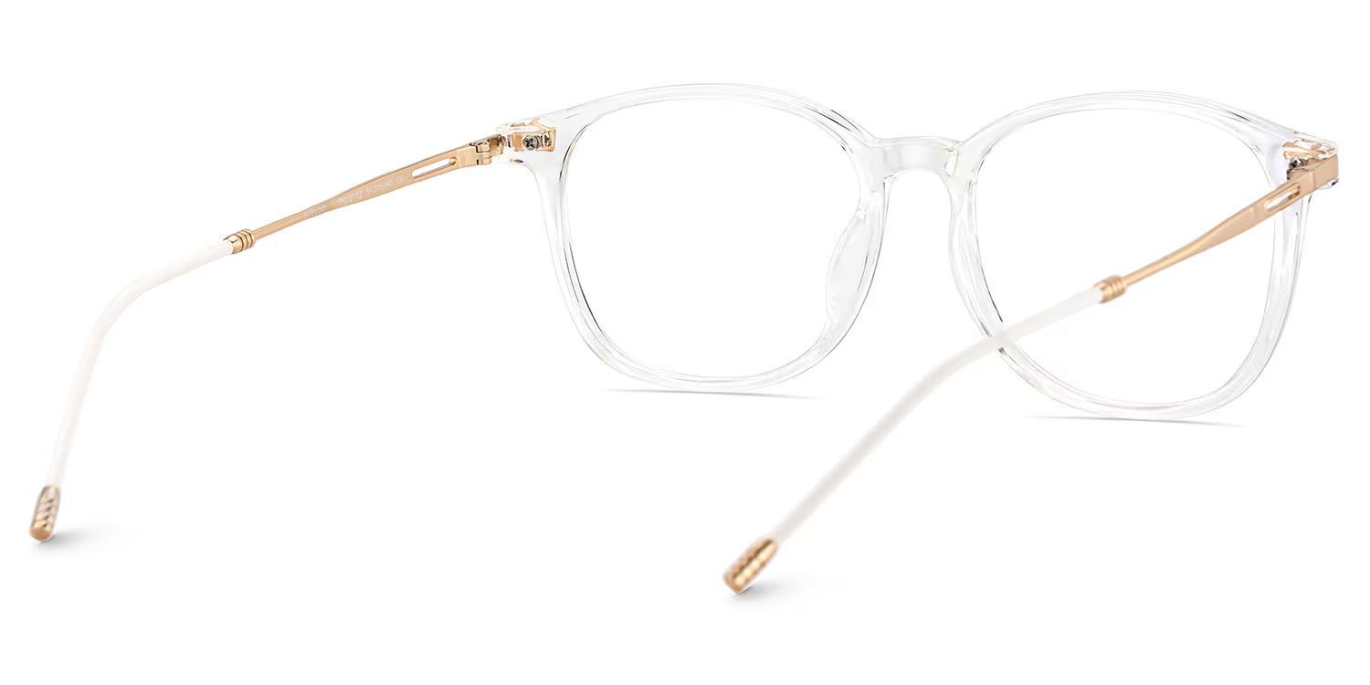 Clear Greene Square Eyeglasses and Glasses Frames5