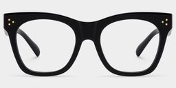 Gordon Rectangle Black Glasses0