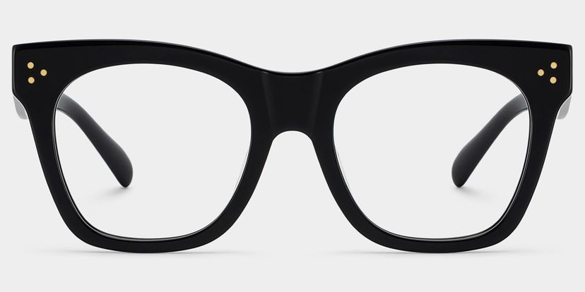 Gordon Rectangle Black Glasses