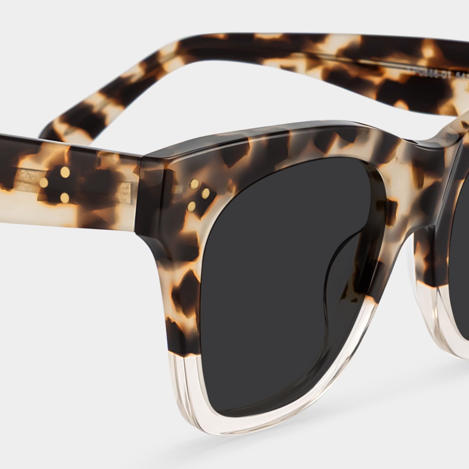 Tandy Light-Tortoise Square Polarized Sunglasses for Driving | ZEELOOL CA4