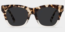 Tandy Light-Tortoise Square Sunglasses0