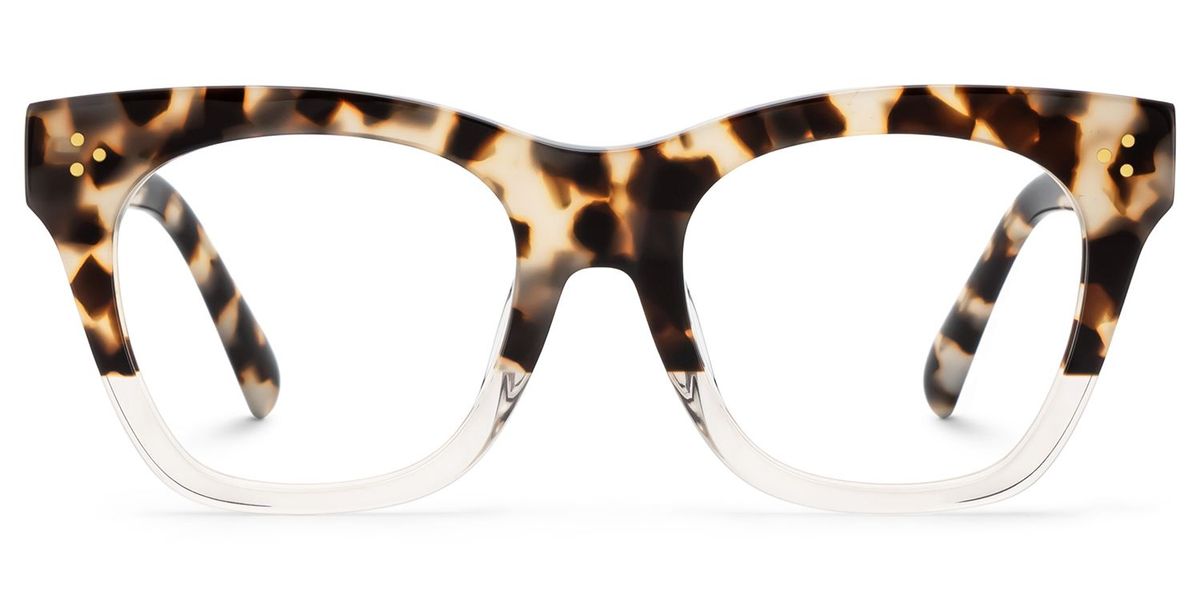 Tandy Rectangle Light-Tortoise Glasses11