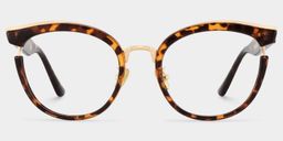 Laraine Cat Eye Tortoise Glasses0