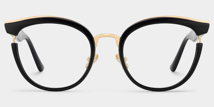 Laraine Cat Eye Black Glasses