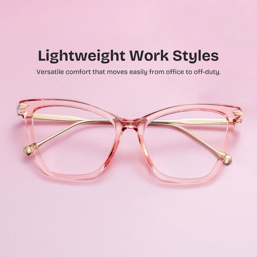 Hilary Butterfly Pink Glasses
